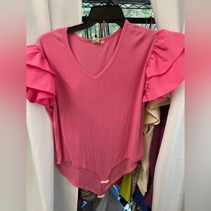 Grace and Emma Pink 2XL Bodysuit